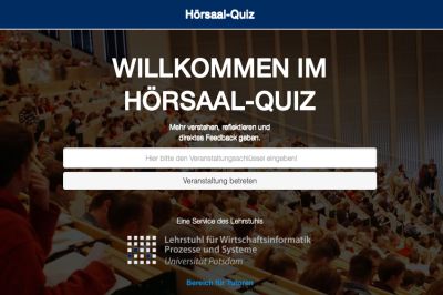 Quizzen im Hörsaal made by LSWI - Jetzt auch an der Juristischen Fakultät der Universität Potsdam