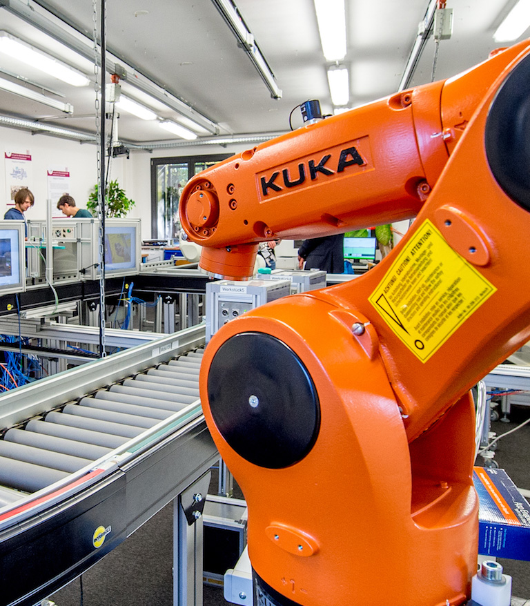 Roboter im Industrie 4.0 Zentrum